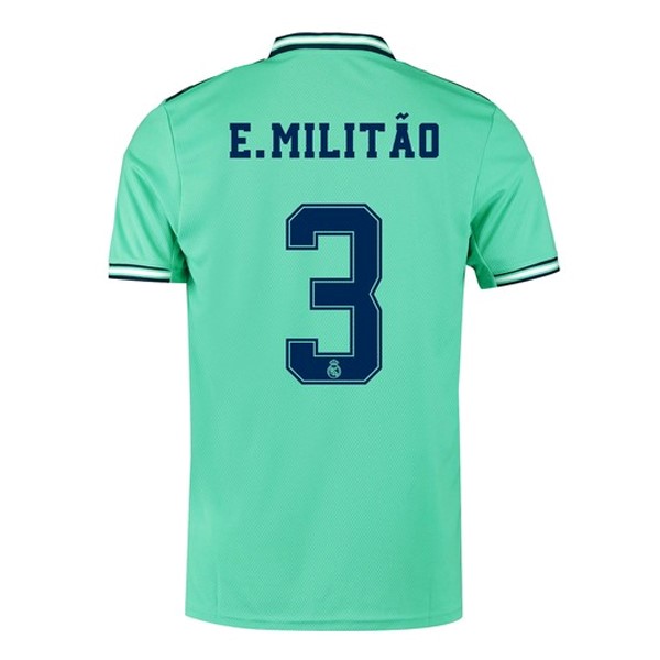 Camiseta Real Madrid NO.3 E.Militão 3ª 2019/20 Verde